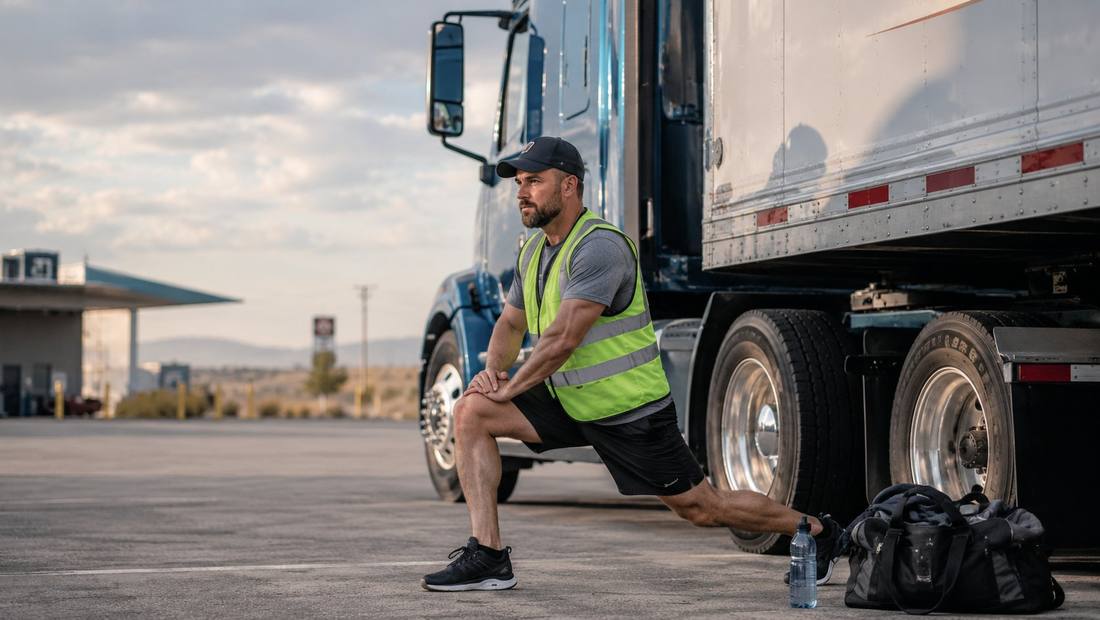Trucker staying active on the road
